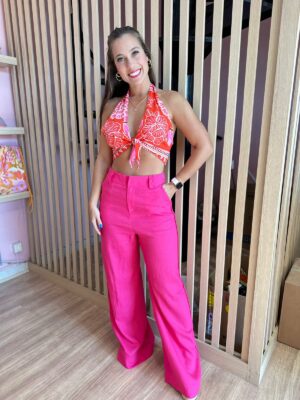 Calça Pantalona Linho - Imagem 7