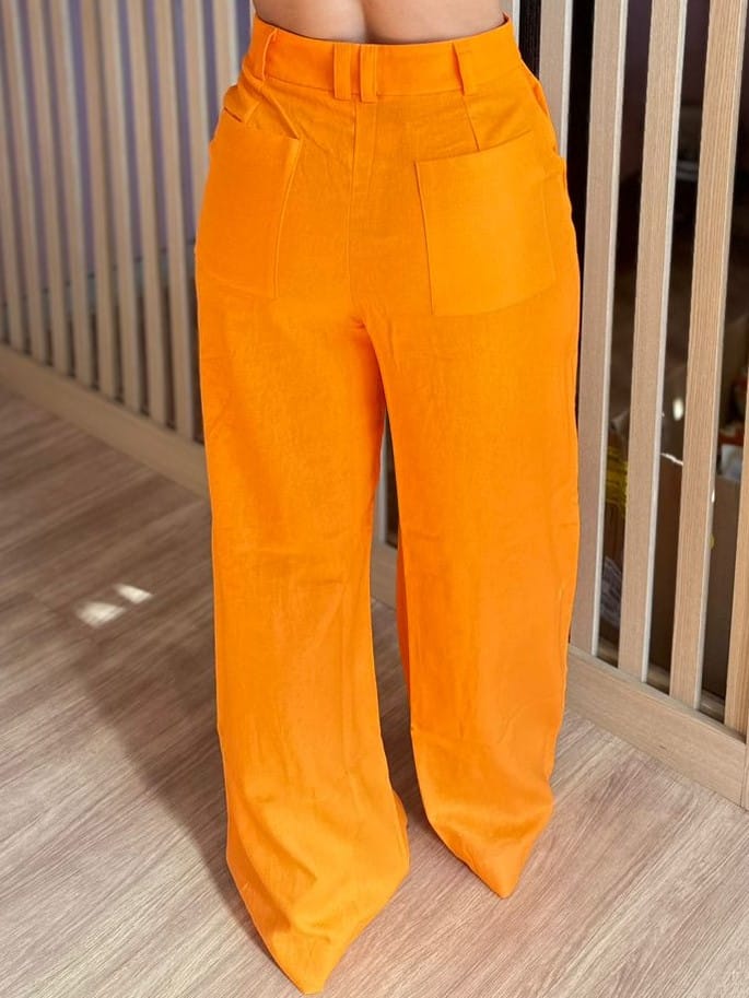 020f6f49377439fd94a830cfe6aeee0f.jpeg Calça Pantalona Linho - Imagem 3