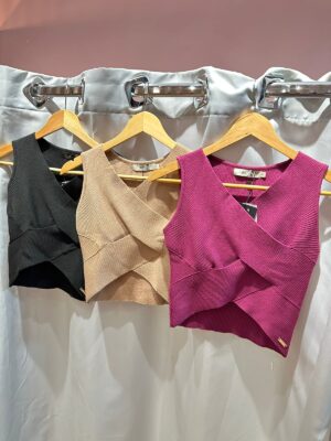 Top Assimétrico Transpasse Tricot - Imagem 2