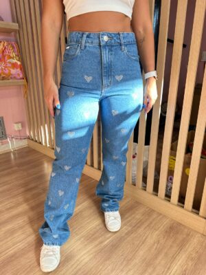 Calca Jeans Pamela Corações - Imagem 3