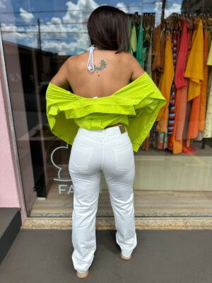 Calça Sarja Pamela Barra Larga - Imagem 3