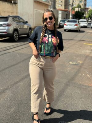 Calça Sarja Pantacourt - Imagem 3