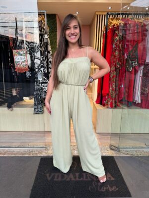 Macacão Pantalona de Viscose