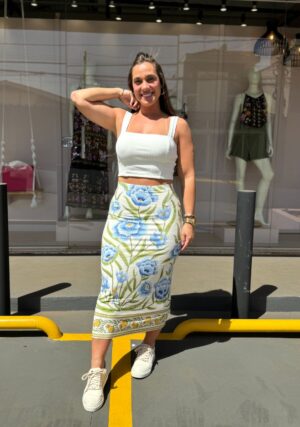 Blusa Cropped Decote Quadrado - Imagem 2