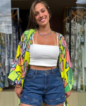 Short Jeans Evase Denim