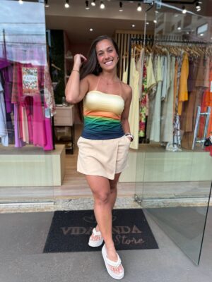 Top  Sem Alça Degrade Latina