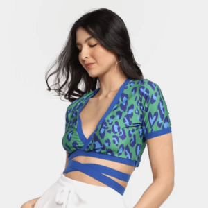 Blusa Amarração Coração De Oncinha - Imagem 2