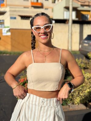 Cropped Decote Reto Tati