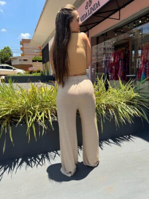 Calça Pantalona Cós Elástico - Imagem 3
