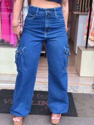Calça Jeans Wide Leg Regina Regulagem - Imagem 3