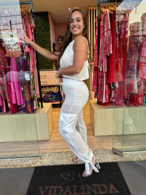 Regata Detalhe Costas Tricot Lurex - Imagem 3