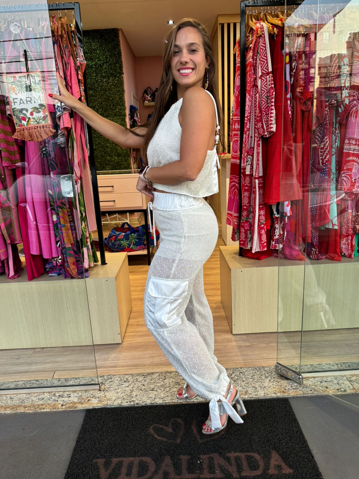 Regata Detalhe Costas Tricot Lurex - Imagem 3