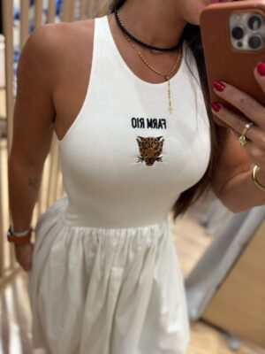 Vestido Balone Bordado Banana - Imagem 3