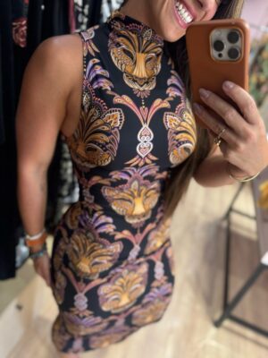 Vestido Midi Pantera Boho - Imagem 2