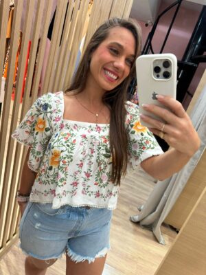 Bermuda Jeans Baixa Desfiada - Imagem 3