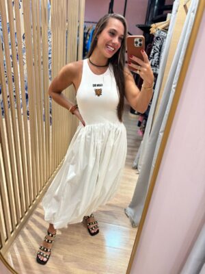 Vestido Balone Bordado Banana