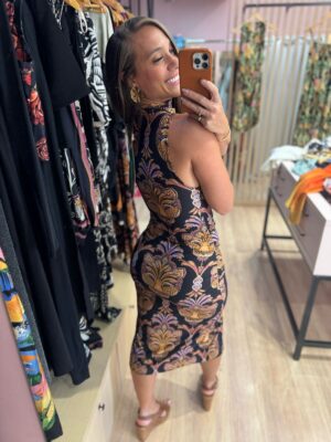 Vestido Midi Pantera Boho - Imagem 3