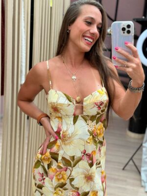 Vestido Cropped Romance De Flor - Imagem 2