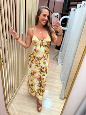 Vestido Cropped Romance De Flor