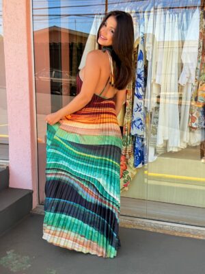 Vestido Plissado Turmalina - Imagem 4