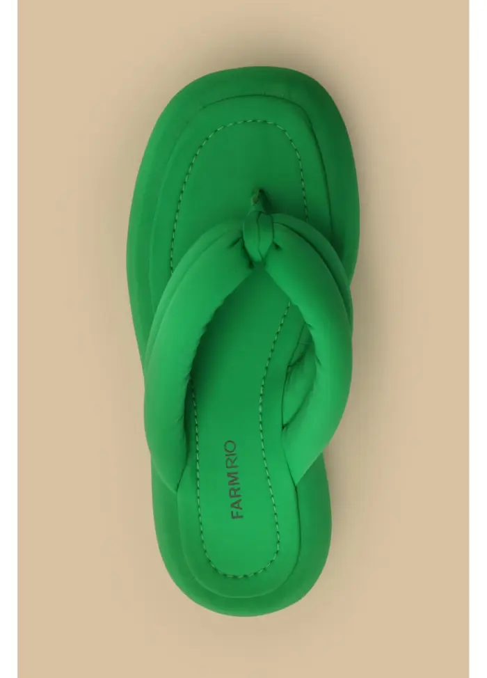 Chinelo Flatform Katita Lycra Farm - Imagem 2
