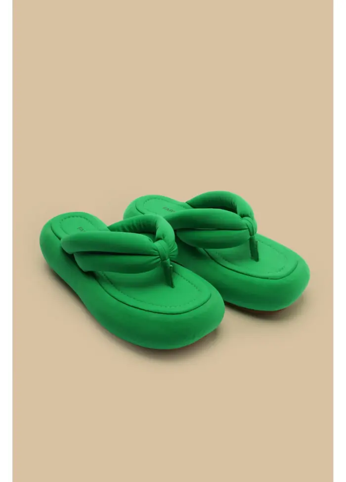 Chinelo Flatform Katita Lycra Farm - Imagem 1