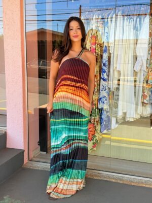 Vestido Plissado Turmalina - Imagem 3