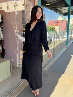 Vestidi Midi Decote Profundo - Imagem 2