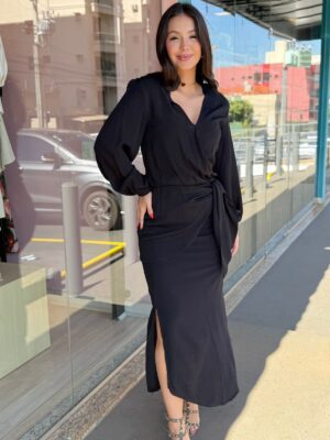 Vestido  Midi Pala Faixa