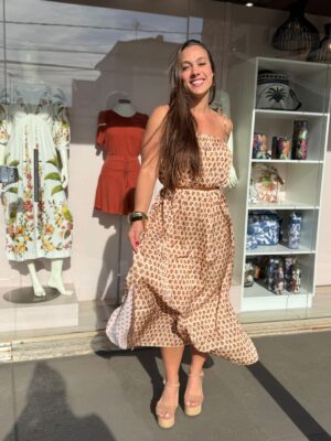 Vestido Alça Estampa Papiro - Imagem 2