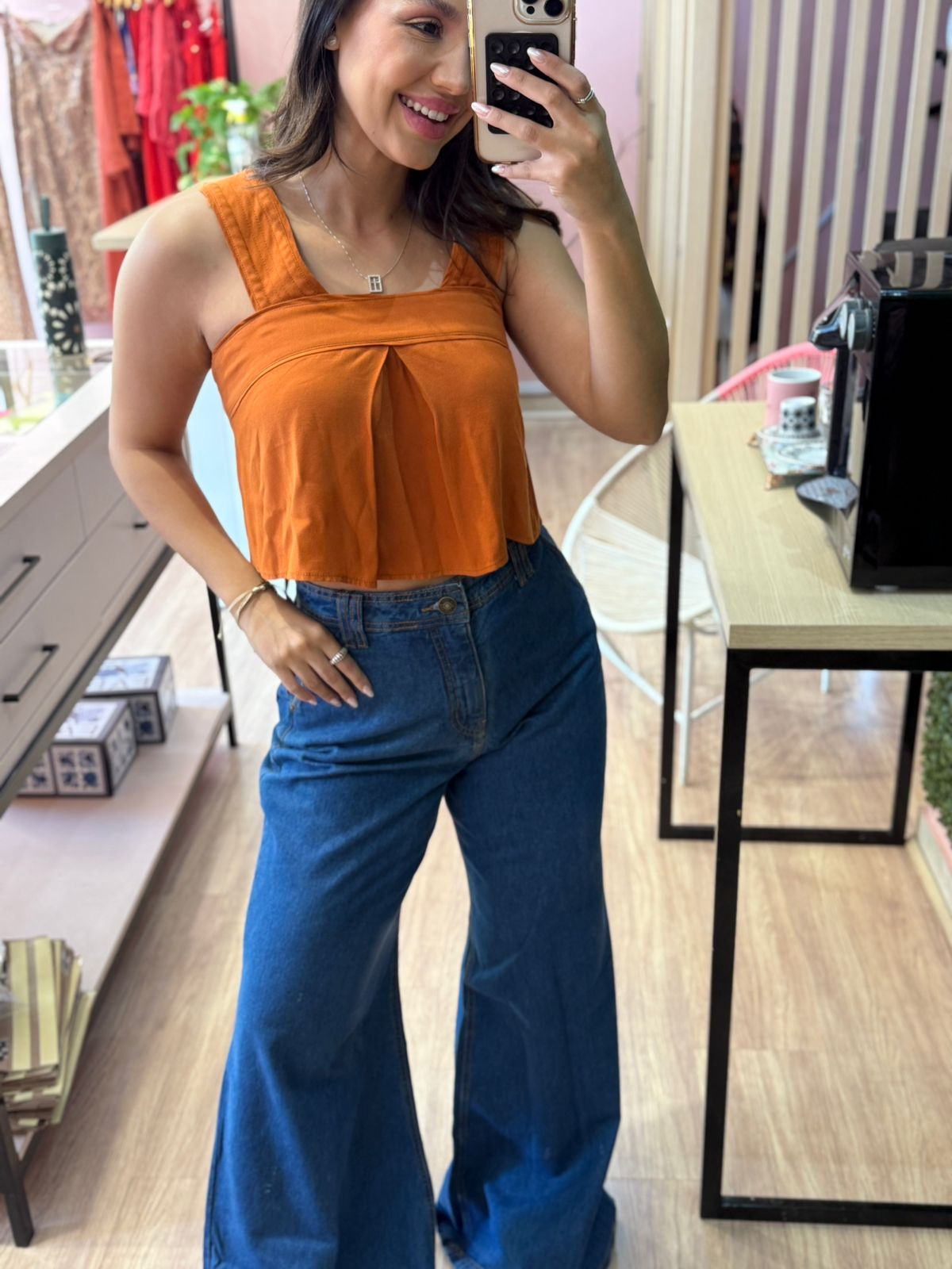 7e0e0db5cdb793e81900e47045899087.jpg Calça Jeans Pantalona - Imagem 3