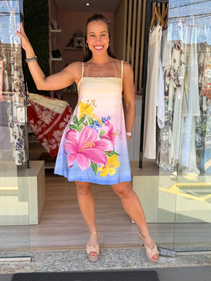 Vestido Curto Floral Nena | FARM - Imagem 1