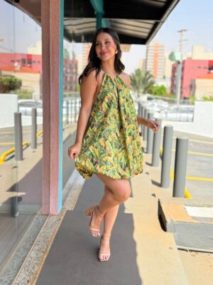 Vestido Balone Floresta De Passarinho E FARM - Imagem 3