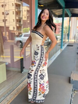 Macacao Flor  De Fita FARM - Imagem 2