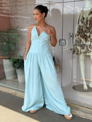 Macacão Botões Pantalona FARM