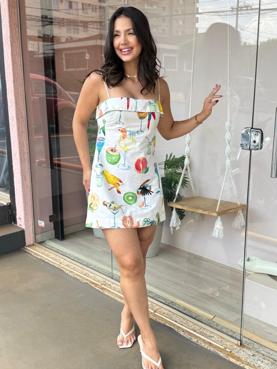 667da1f07fefd27ae059b7c0e8ed5778.jpg Vestido Curto Coquetel FARM - Imagem 1