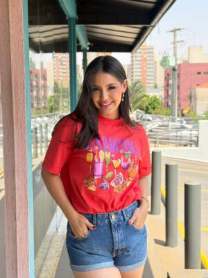 Short Jeans Baixo Bainha Dobrada | FARM - Imagem 2