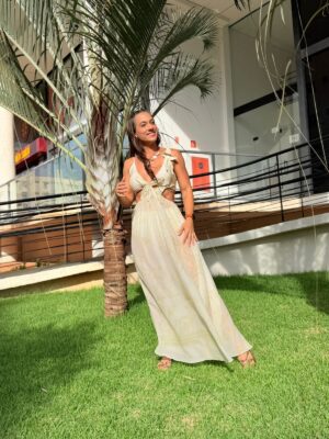 Vestido Longa Mar De Ondas FARM - Imagem 8