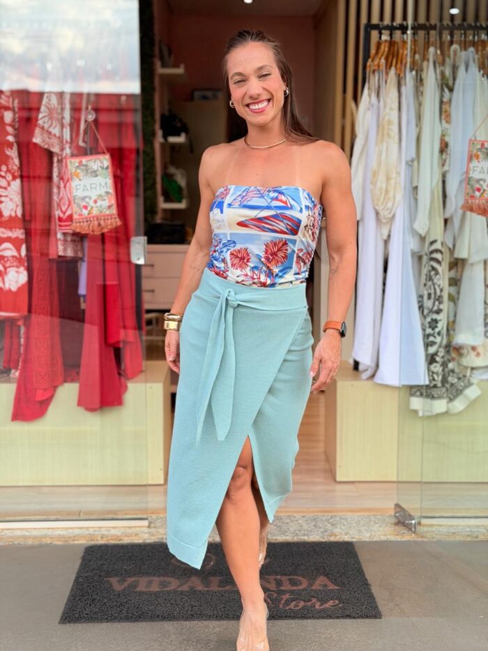 Body Sem Alça Diário de Verão FARM