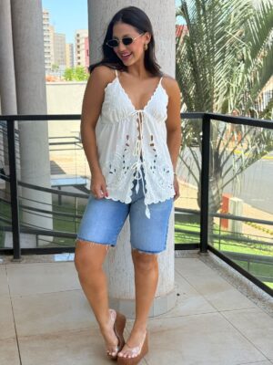 Blusa Richelieu Desejo de Mar FARM - Imagem 3